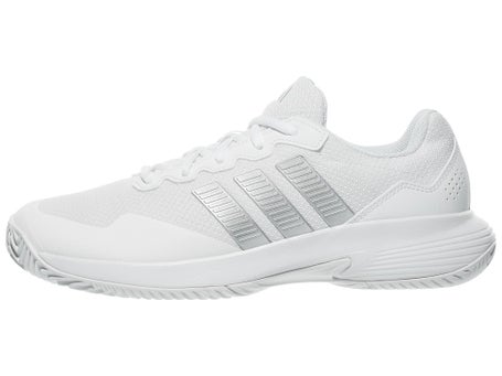 adidas Gamecourt 2 White/Silver Womens Shoes