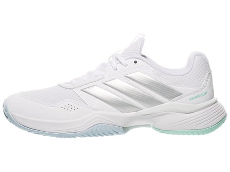 adidas GameCourt 3 White/Ice Blue Womens Shoes