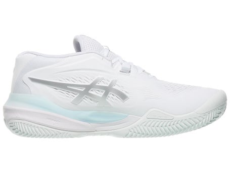 Asics Gel Resolution X Clay White/Silver Womens Shoes