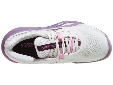 Asics Gel Resolution X Oat/Dark Aubergine Womens Shoes