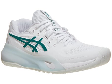Asics Gel Resolution X White/Green Woms Shoes