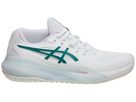 Asics Gel Resolution X White/Green Woms Shoes