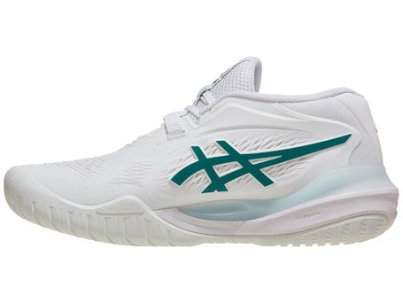 Asics Gel Resolution X White/Green Woms Shoes