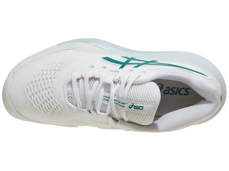 Asics Gel Resolution X White/Green Woms Shoes