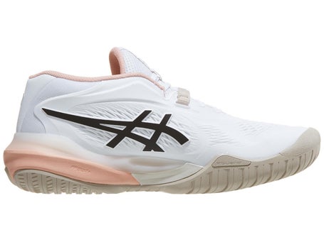 Asics Gel Resolution X Wide White/Coffee Womens Shoes