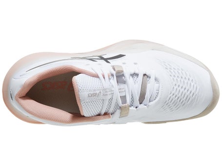Asics Gel Resolution X Wide White/Coffee Womens Shoes