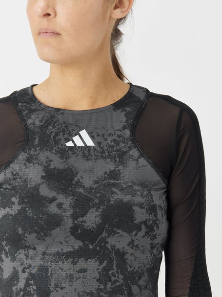 adidas Womens Paris Tennis Crop Long Sleeve