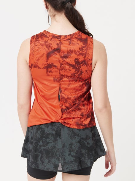 adidas Womens Paris Tennis Match Tank - Red