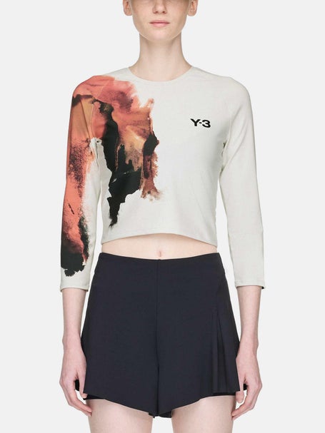 adidas Womens Y-3 Crop Long Sleeve