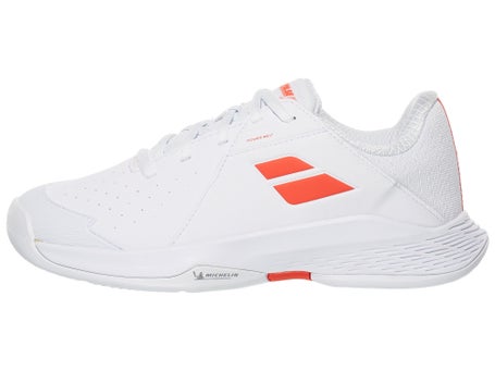 Babolat Propulse 3 White/Coral Junior Shoes