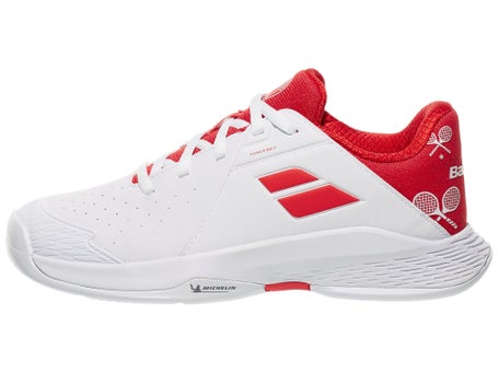 Babolat Propulse 3 Wimbledon White/Red Junior Shoes