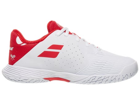 Babolat Propulse 3 Wimbledon White/Red Junior Shoes