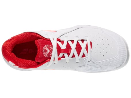 Babolat Propulse 3 Wimbledon White/Red Junior Shoes