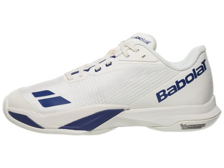 Babolat Jet Mach 4 Cream/Dark Blue Mens Shoes