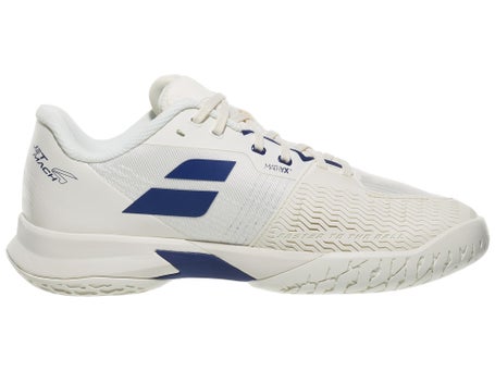 Babolat Jet Mach 4 Cream/Dark Blue Mens Shoes