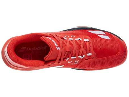 Babolat Jet Mach 4 Cherry Tomato/White Mens Shoes