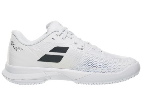 Babolat Jet Mach 4 Grass White/Black Mens Shoes