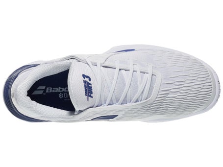 Babolat Propulse Fury 3 AC White/Dark Blue Mens Shoes
