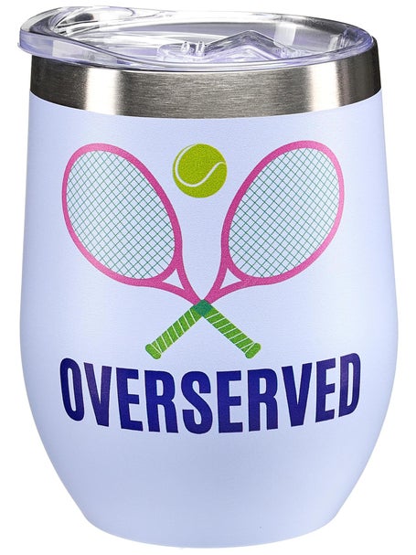Born To Rally Tennis Wine Tumbler - Overserved