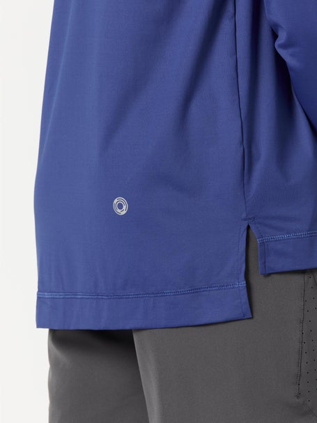 BloqUV Mens Long Sleeve Zip Top - Navy