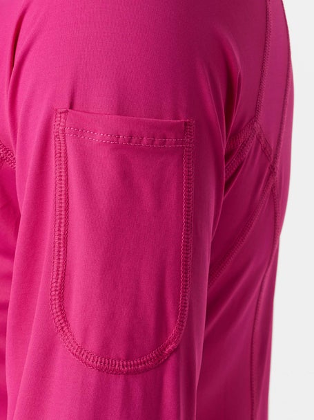 BloqUV Womens Half Zip Top - Passion Pink