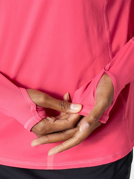 BloqUV Womens Relaxed 1/2 Zip Top - Watermelon