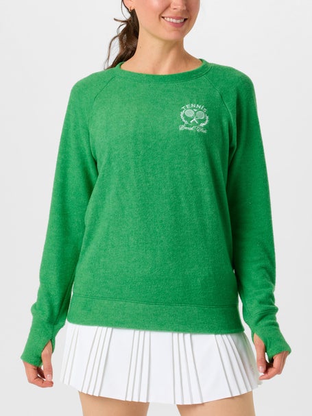 Bird & Vine Womens Reverse Fleece Tennis Crest