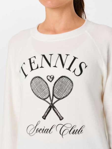 Bird & Vine Womens Reverse Fleece Tennis Social Club