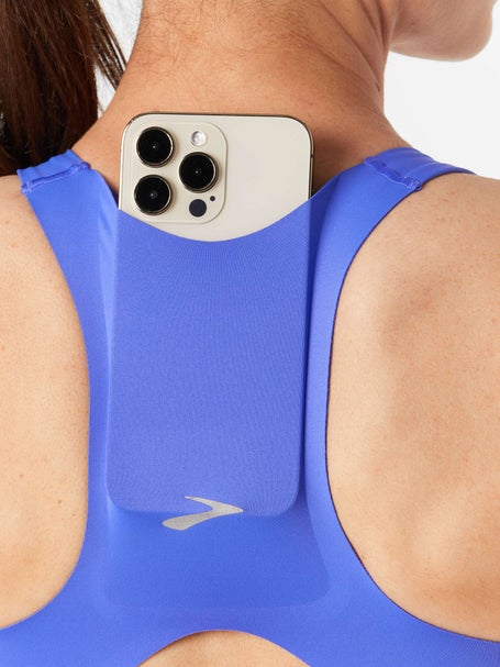 Brooks Womens Drive 3 Pocket Bra - Bluebell