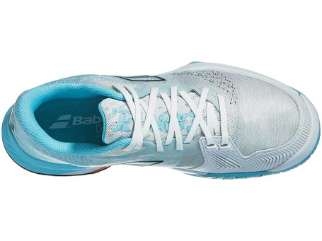 Babolat Jet Mach III White/Angel Blue Womens Shoes