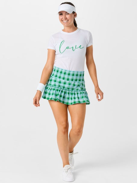 Bubble Womens Ruffle Skirt - Plaid