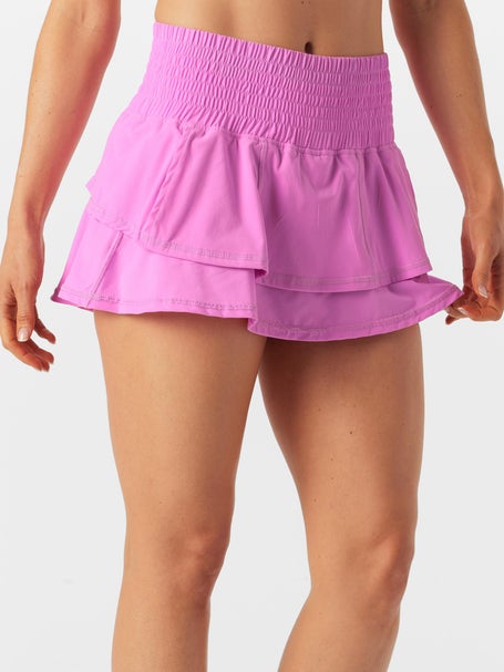 Bubble Womens Ruffle Skirt - Palm Pink