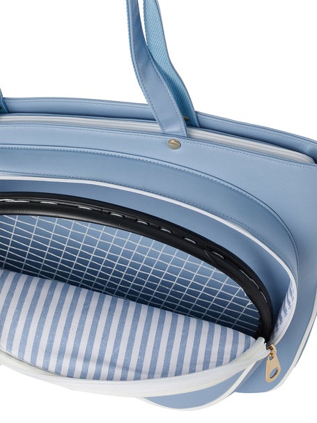 Court Couture Cassanova Striped Bag Sky Blue