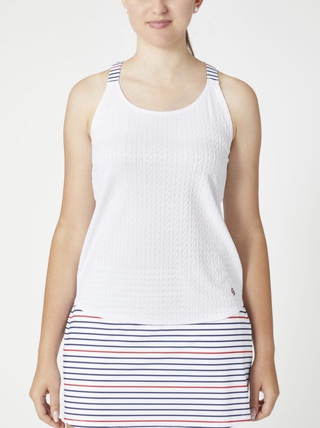 Cross Court Womens Capri Racer Tank
