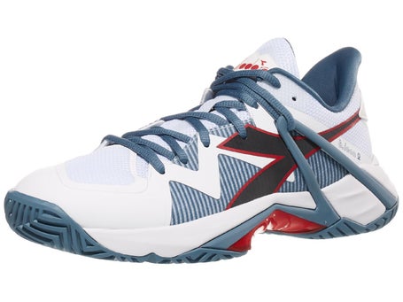 Diadora Speed B.Icon 2 White/Ocean/Salsa Mens Shoe 