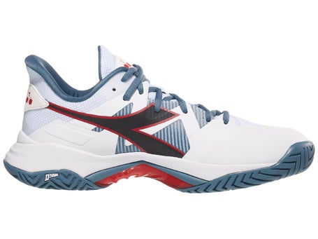 Diadora Speed B.Icon 2 White/Ocean/Salsa Mens Shoe 