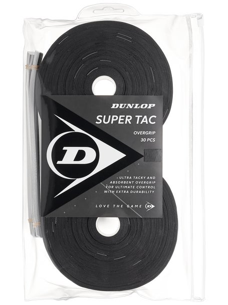 Dunlop Super Tac Overgrip Black 30-Pack Roll