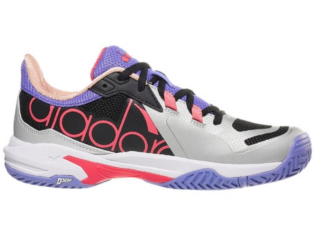 Diadora Trofeo 2 Womens Pickleball Shoes - Bk/Coral