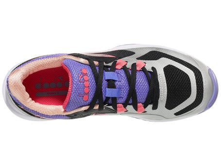 Diadora Trofeo 2 Womens Pickleball Shoes - Bk/Coral