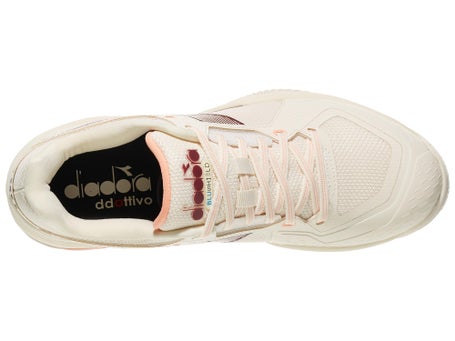 Diadora Blushield Torneo 3 Clay Wh/Maroon Womens Shoes