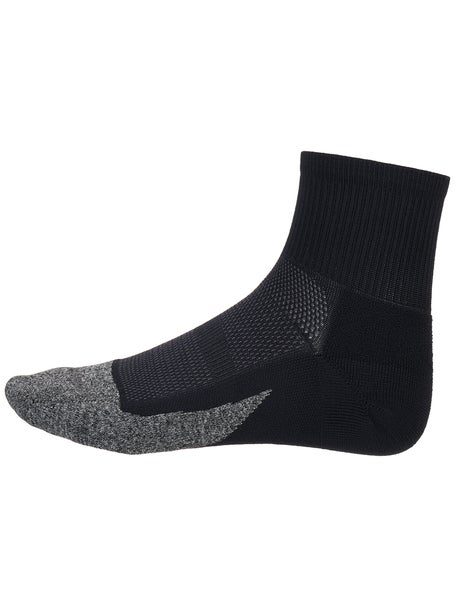Feetures Elite Light Cushion Quarter Sock Black