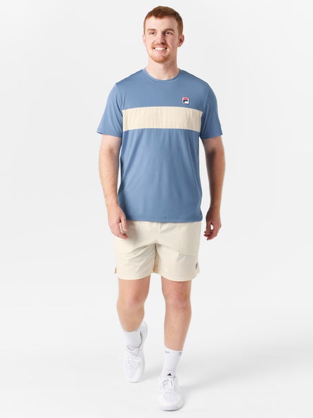 Fila Mens Center Court Chest Stripe Crew