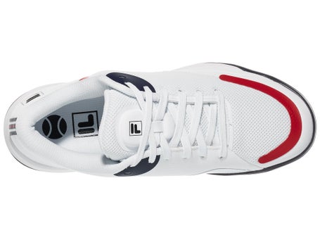 Fila Quick Ace White/Navy/Red Mens Shoes