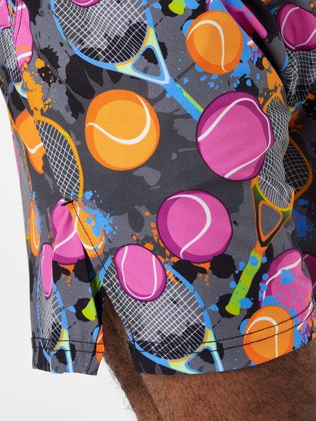 Flow Society Mens Tennis Flow Short - Charcoal