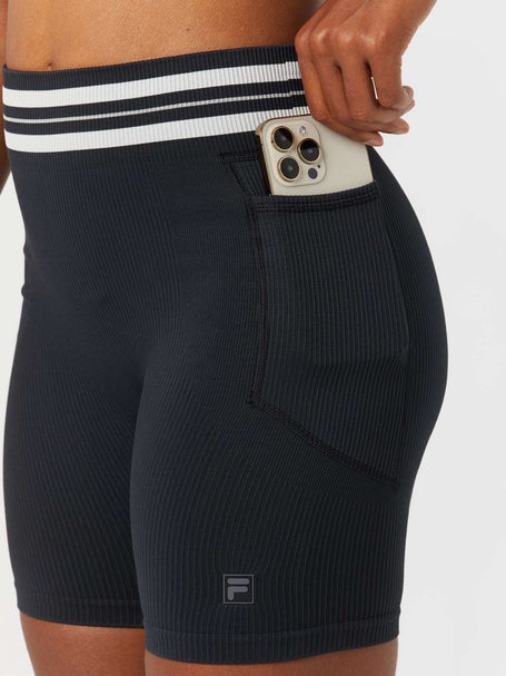 Fila Womens Casa Lucky Seamless Shortie-Black 