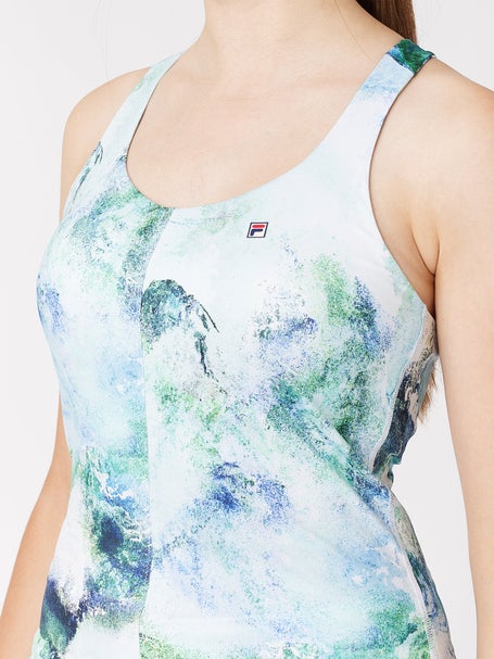 Fila Womens Deuce Court Print Racer Tank
