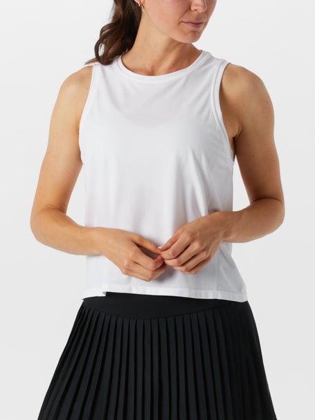 Fabletics Womens Feather Tech Muscle Tank - White