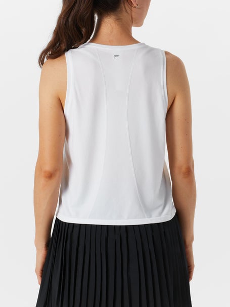 Fabletics Womens Feather Tech Muscle Tank - White
