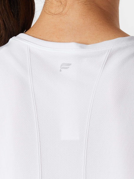 Fabletics Womens Feather Tech Muscle Tank - White
