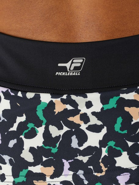 Fila Womens Pickleball Print Skirt - Black Animal
